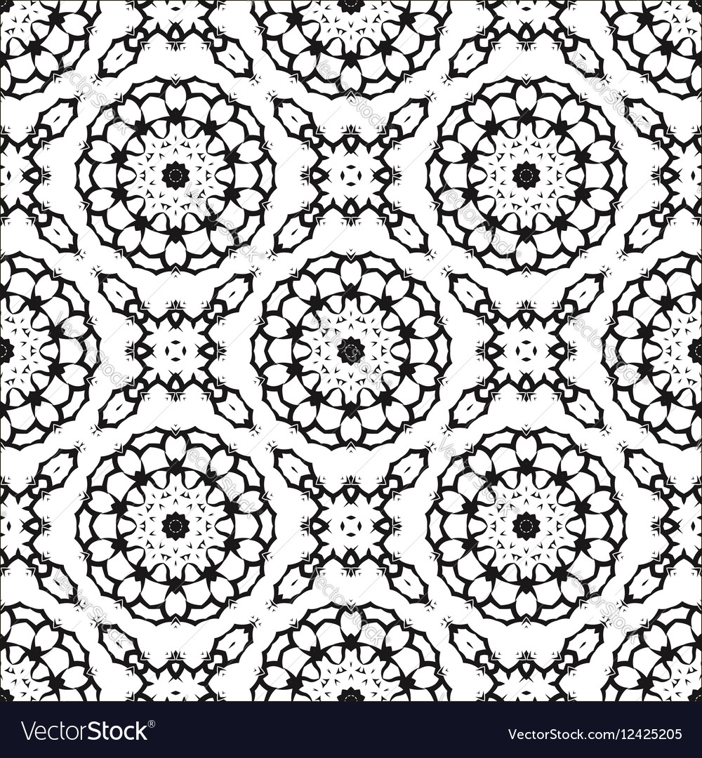 Ornamental seamless line pattern