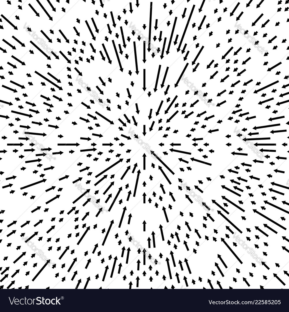 Radial lines element abstract radiating irregular