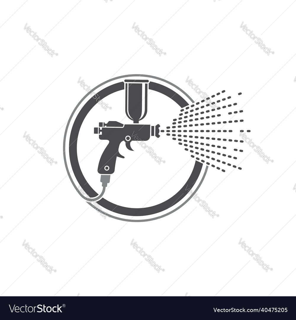 Spray gun paint icon