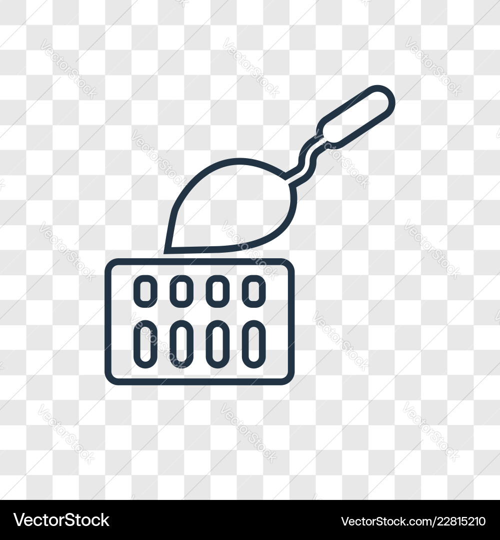 Builder concept linear icon isolated Royalty Free Vector