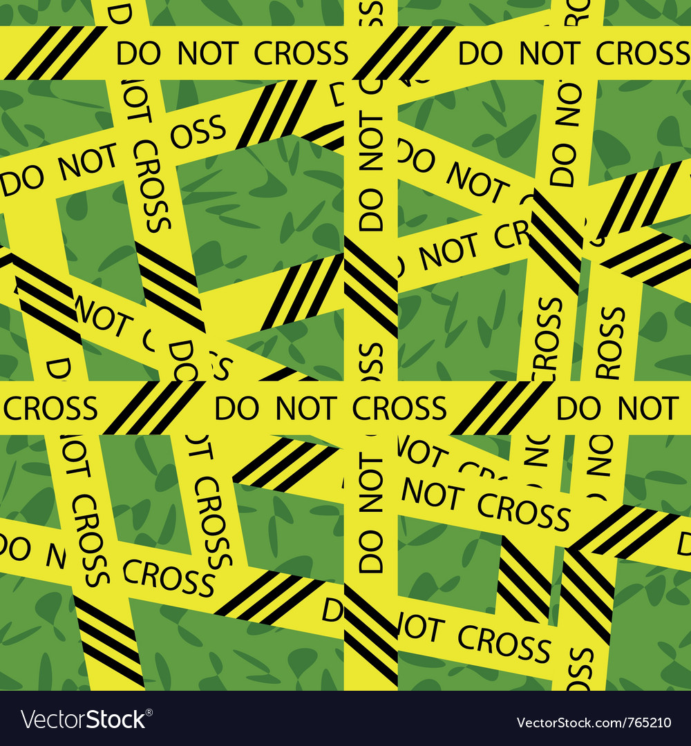 Do Not Cross Tape Pattern