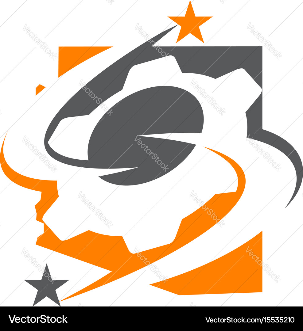 Gear solution logo Royalty Free Vector Image - VectorStock