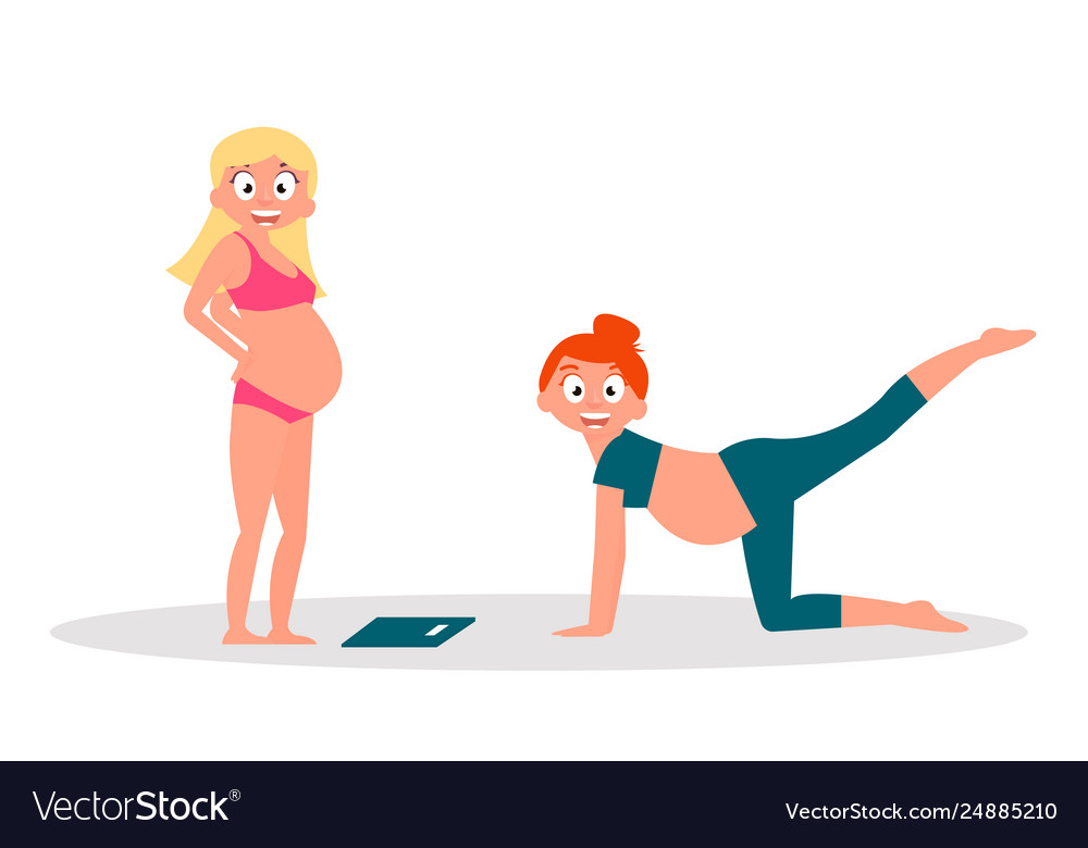 Gruppe schwanger Frauen Gesundheitspflege Yoga