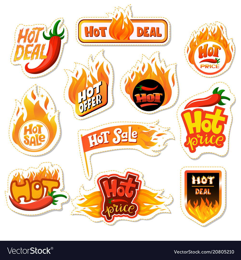 Hot sale redhot offer price label