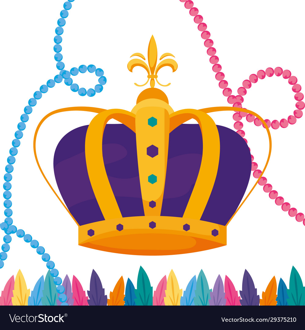 mardi gras crown svg