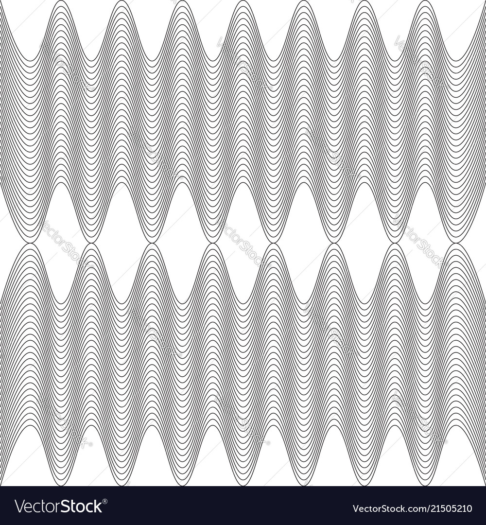 Modern design lines pattern repeat undulated vector image Modern design lines pattern repeat undulated
