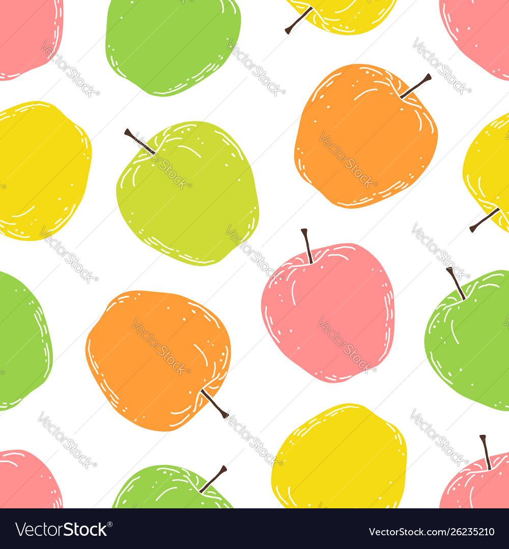 Pattern with apples