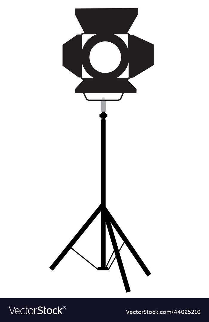 Spotlight Icon auf weißem Hintergrundfilm vector image Spotlight Icon auf weißem Hintergrundfilm