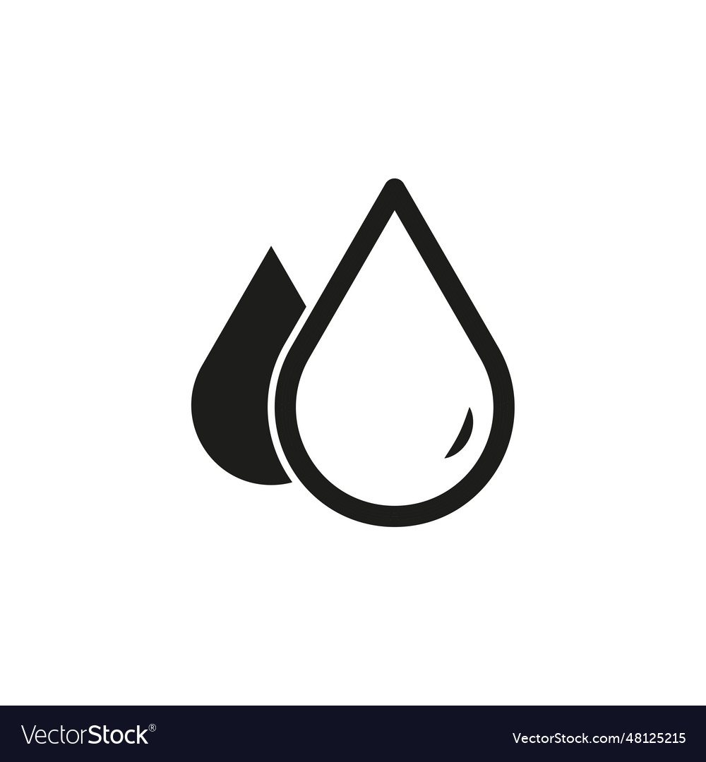 Blood drop icon eps 10 Royalty Free Vector Image