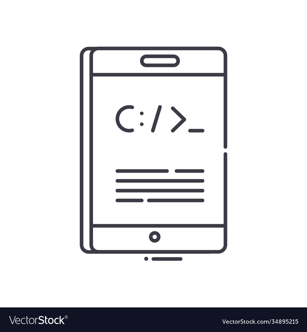 Command icon linear isolated thin vector image Command icon linear isolated thin