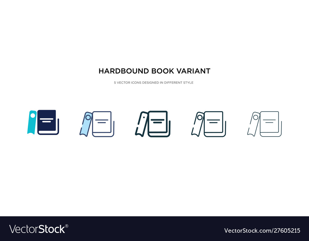 Hardbound book variant icon in different style