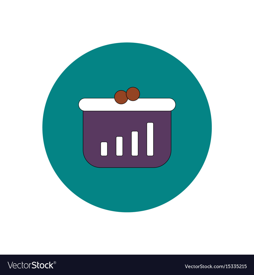 In flat design of column chart