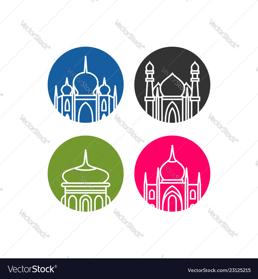 Mosque icon muslim islamic symbol