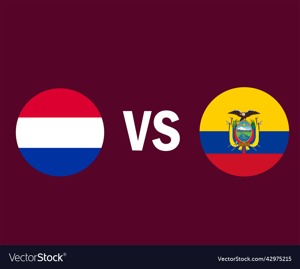 Netherlands and ecuador flag symbol design