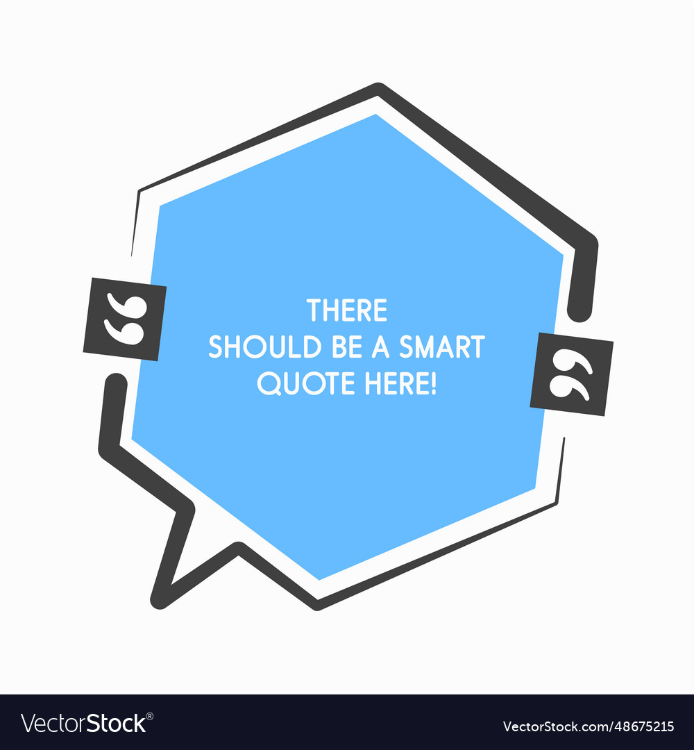 Quote frame blank text boxes message vector image Quote frame blank text boxes message