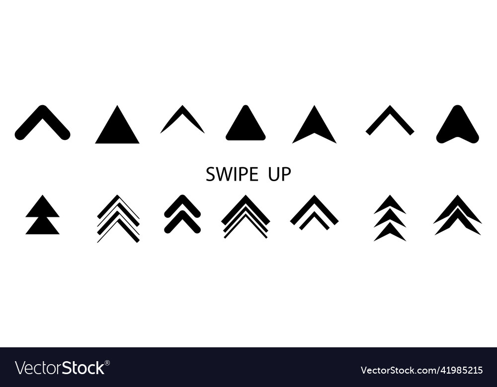 Sketch button with black arrow set computer vector image Sketch button with black arrow set computer