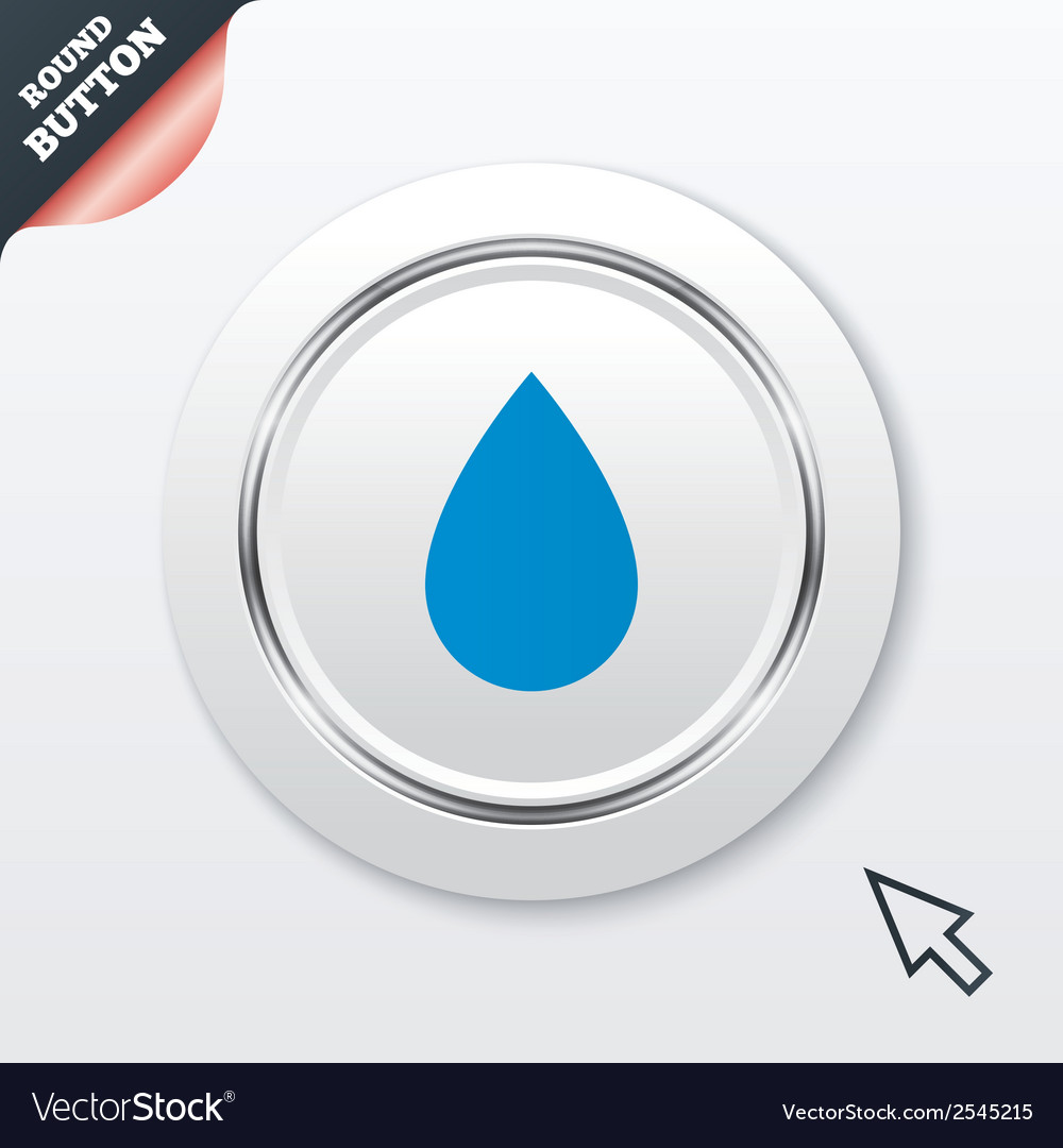 Water drop sign icon tear symbol Royalty Free Vector Image