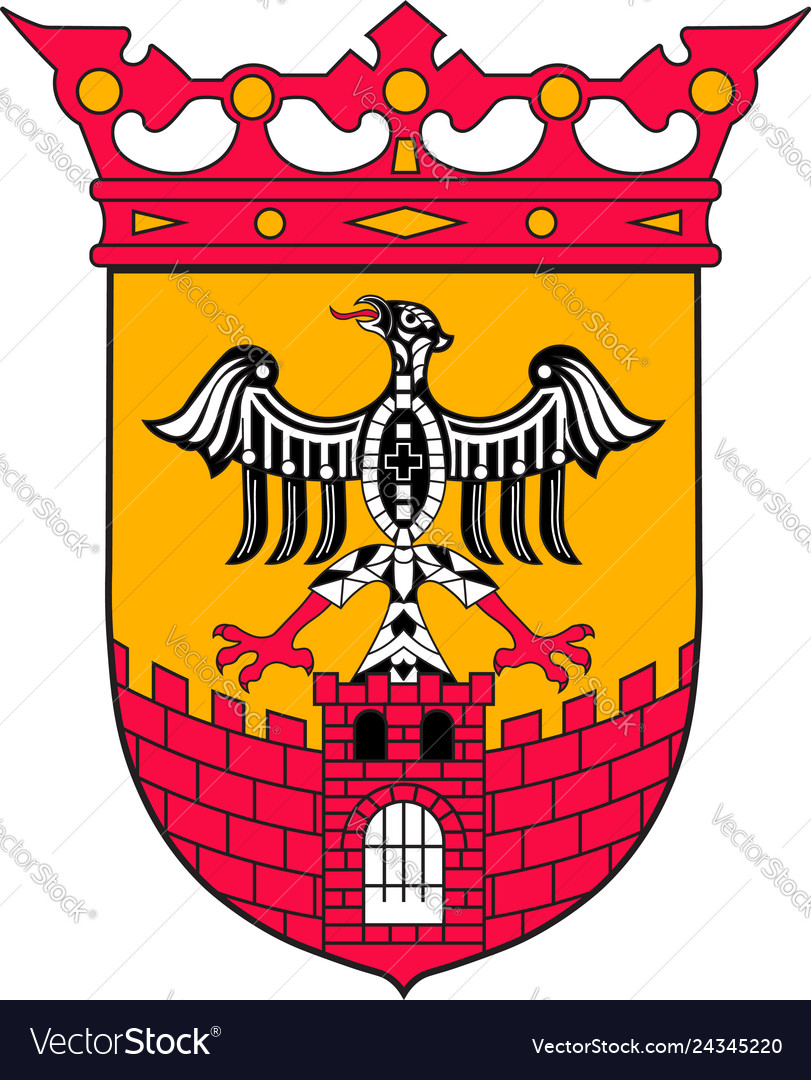 Coat of arms sinzig in rhineland-palatinate Vector Image