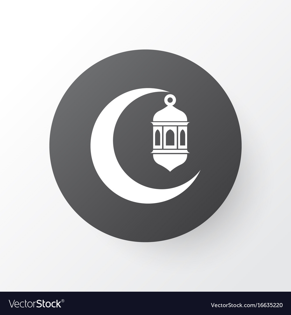 Crescent icon symbol premium quality isolated