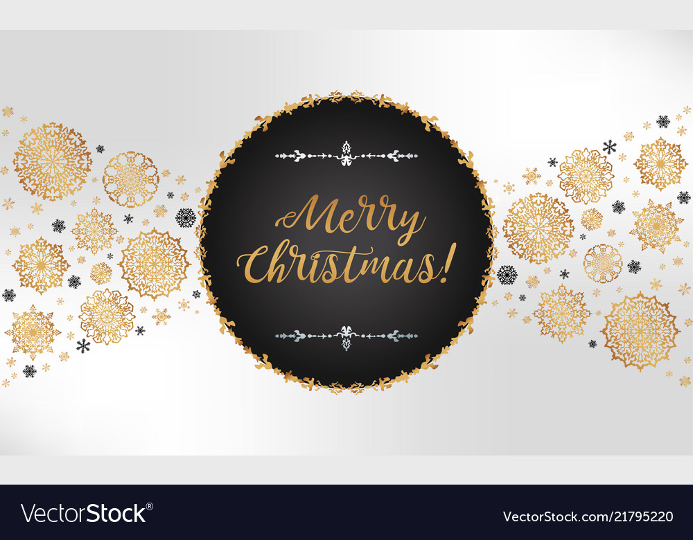 Elegant luxurious greeting card for christmas