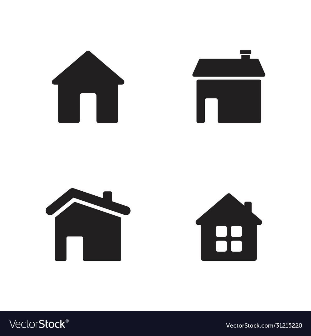 Home icon design Royalty Free Vector Image - VectorStock