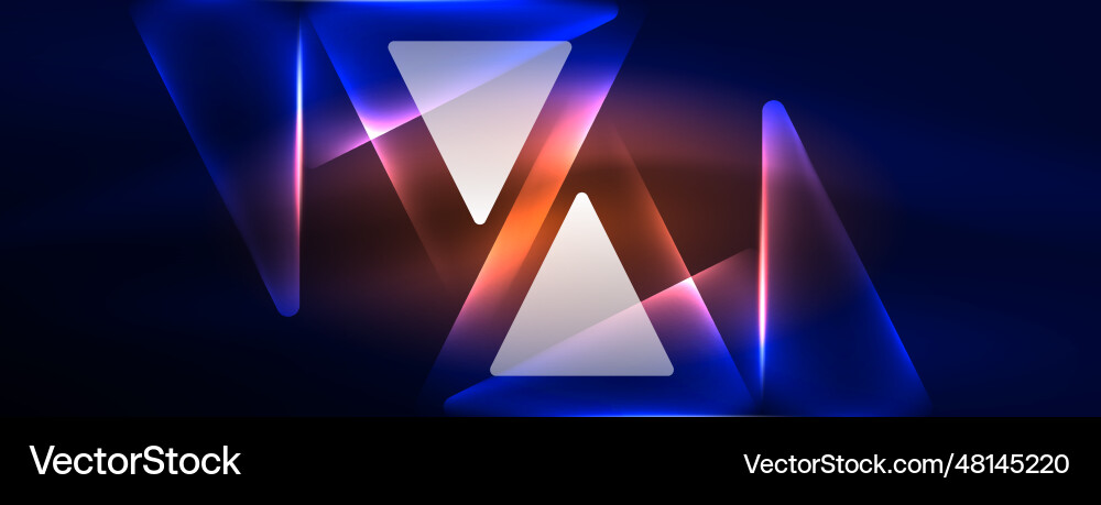 Neon lights hacking geometric background virtual Vector Image