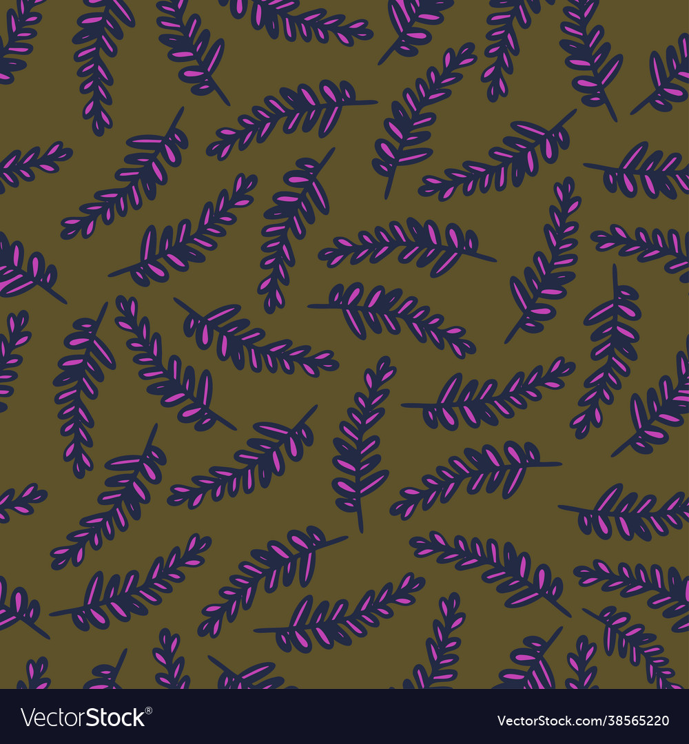 Seamless colorful design pattern botanical vector image Seamless colorful design pattern botanical