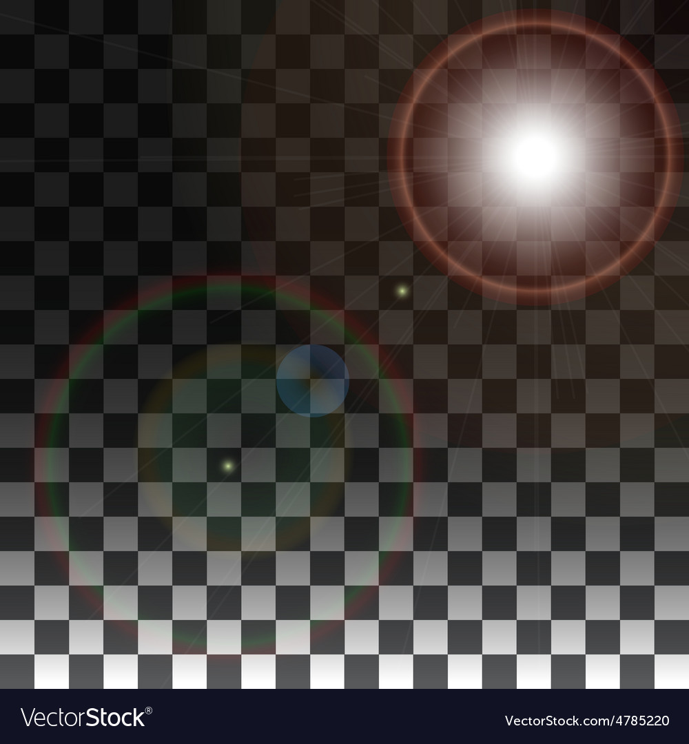 Special effects on a transparent background Vector Image