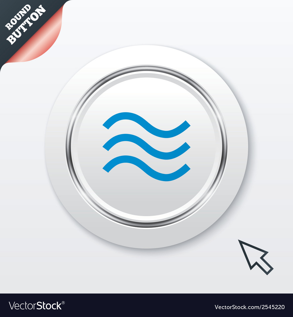 Water Waves Sign Icon Flood Symbol Royalty Free Vector Image