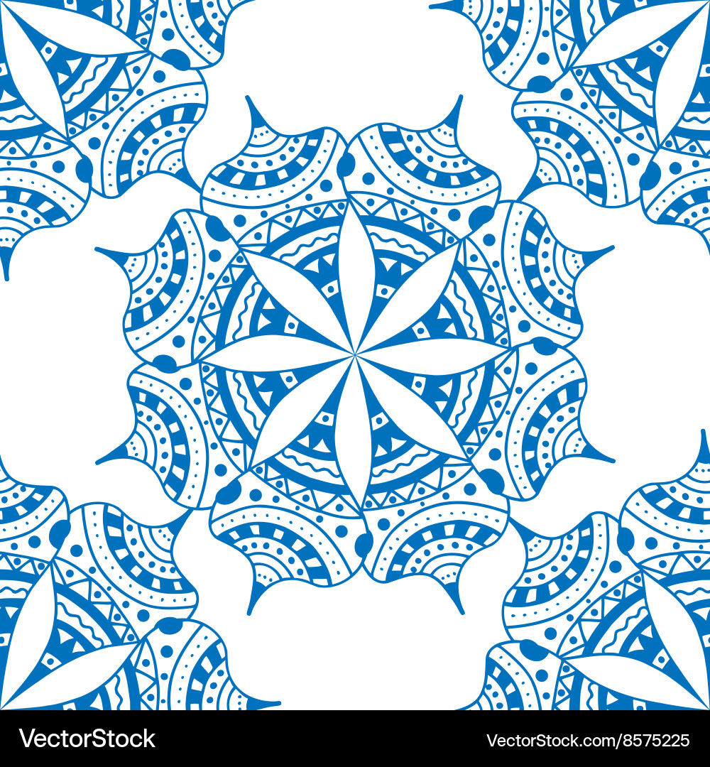 Abstract for your design seamless pattern mandala Vector Image