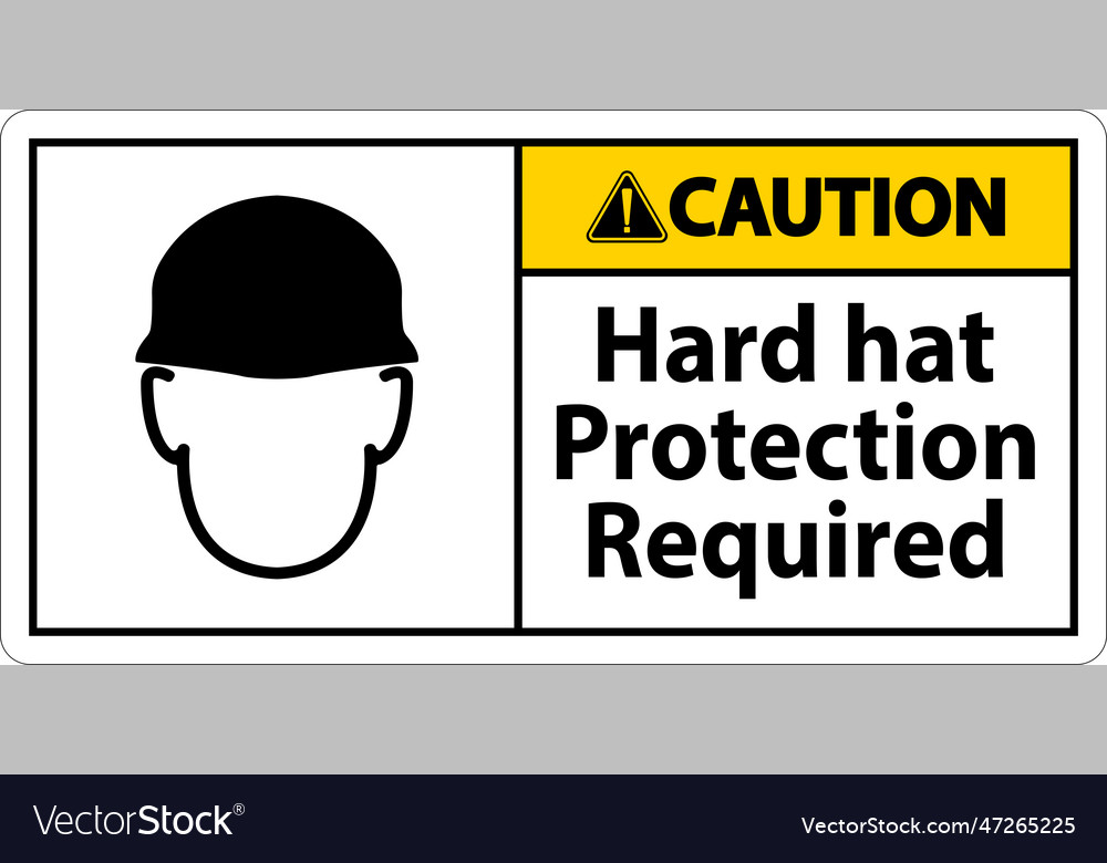 Sign Caution With Hats