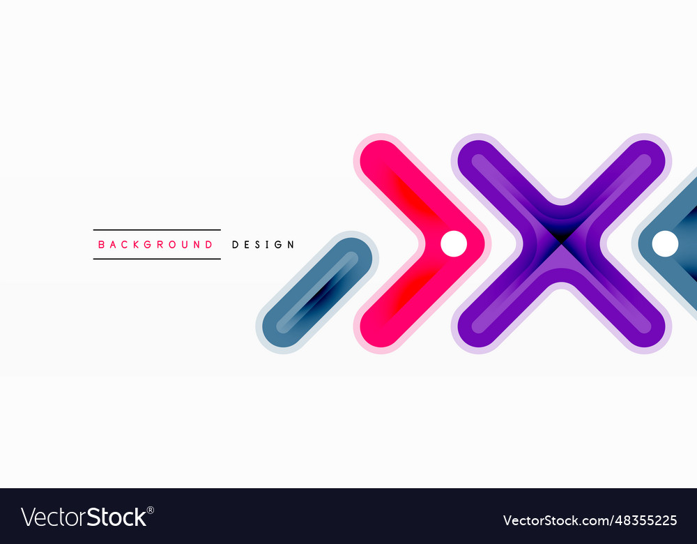 Cross line background minimal geometric template vector image Cross line background minimal geometric template