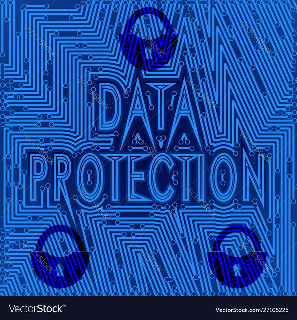 Data protection day concept background