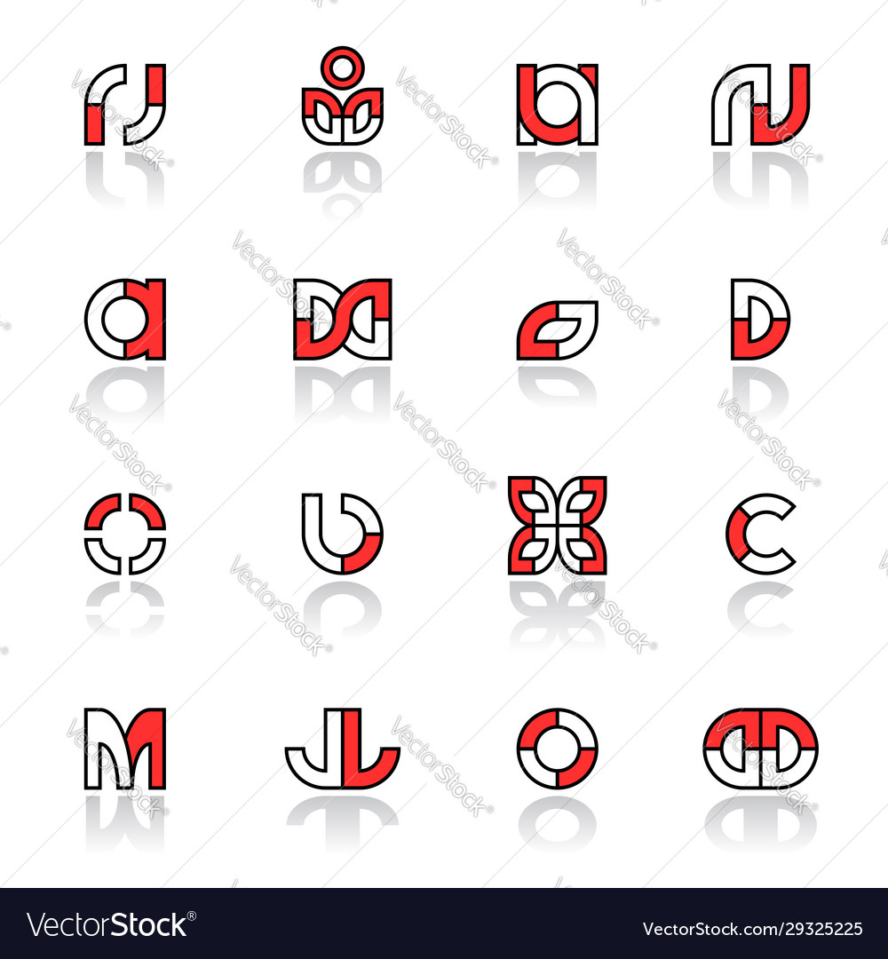 Design elements set vector image Design elements set