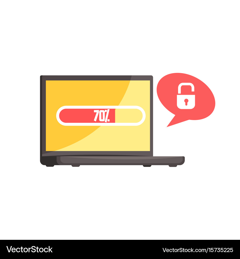 Hacker stealing confidential data from hacked Vector Image