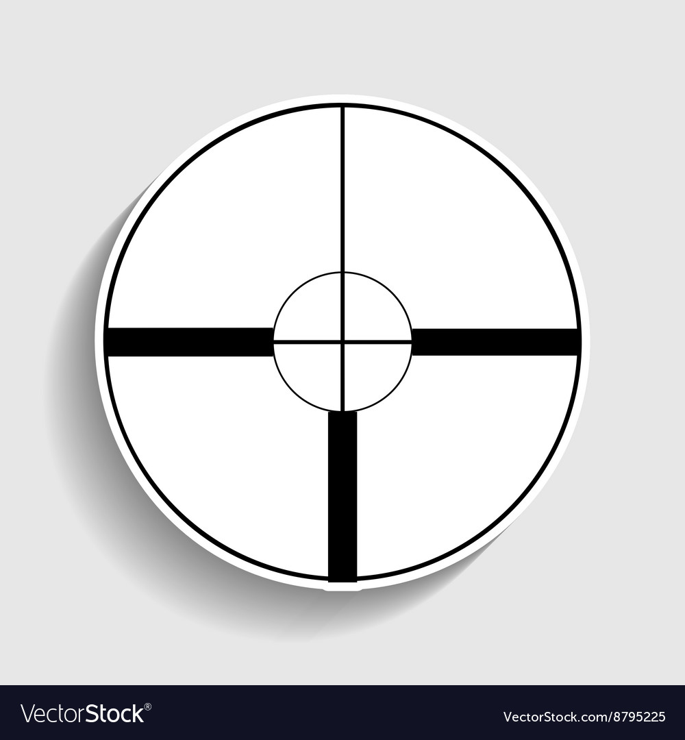 Sight sign sticker style icon