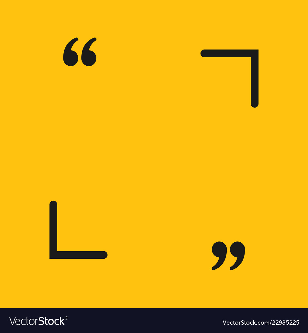 the square speech bubble quote blank template vector image