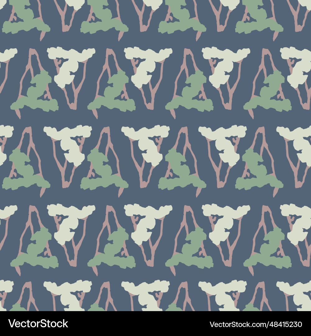 Botanical art seamless pattern Royalty Free Vector Image