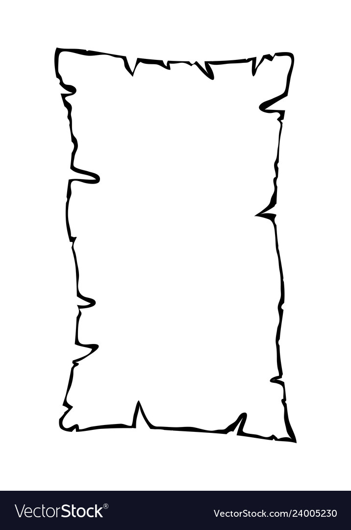 Verbrennte Parchment Outline