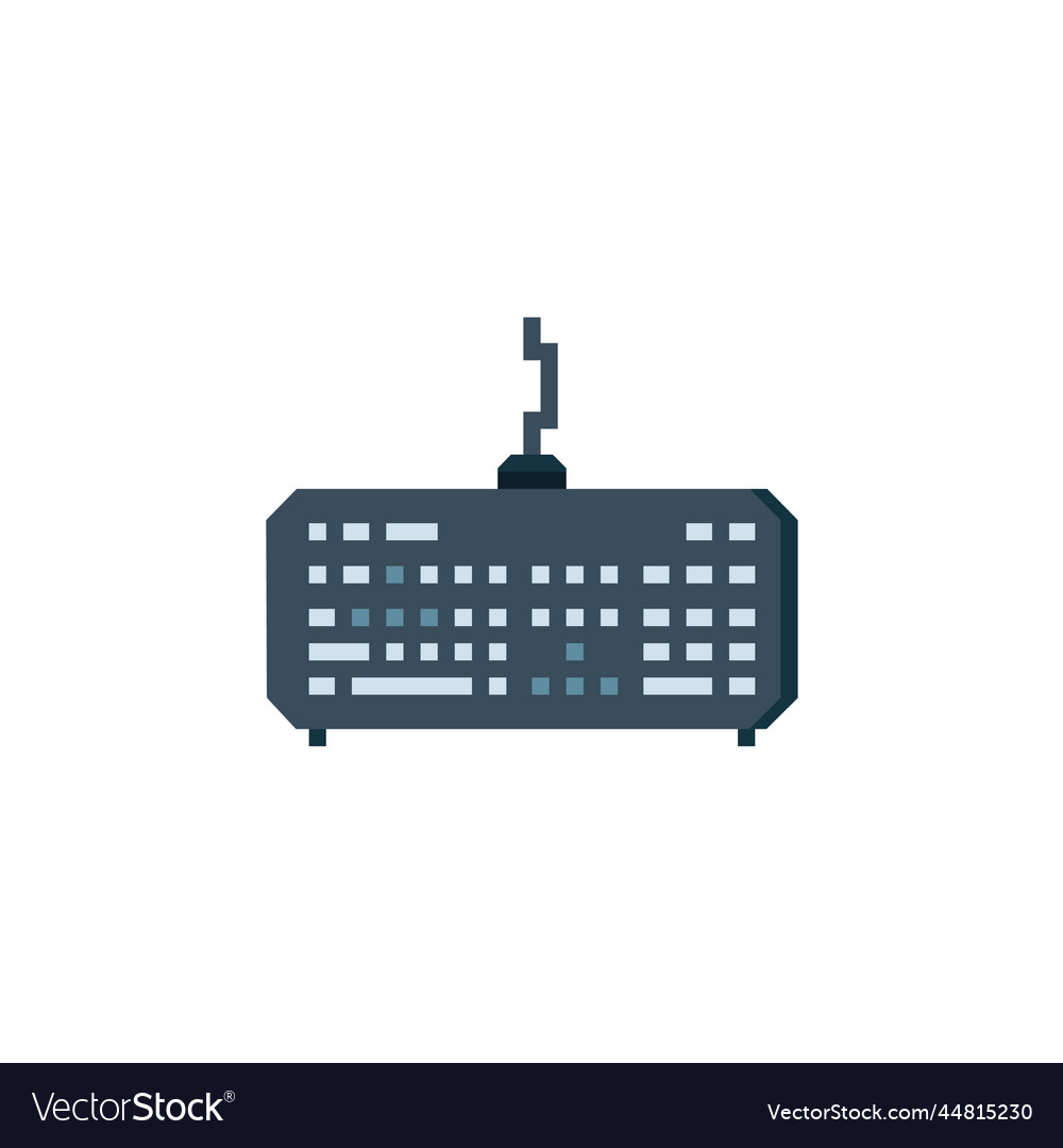 Keyboard icon computer component flat style vector image Keyboard icon computer component flat style