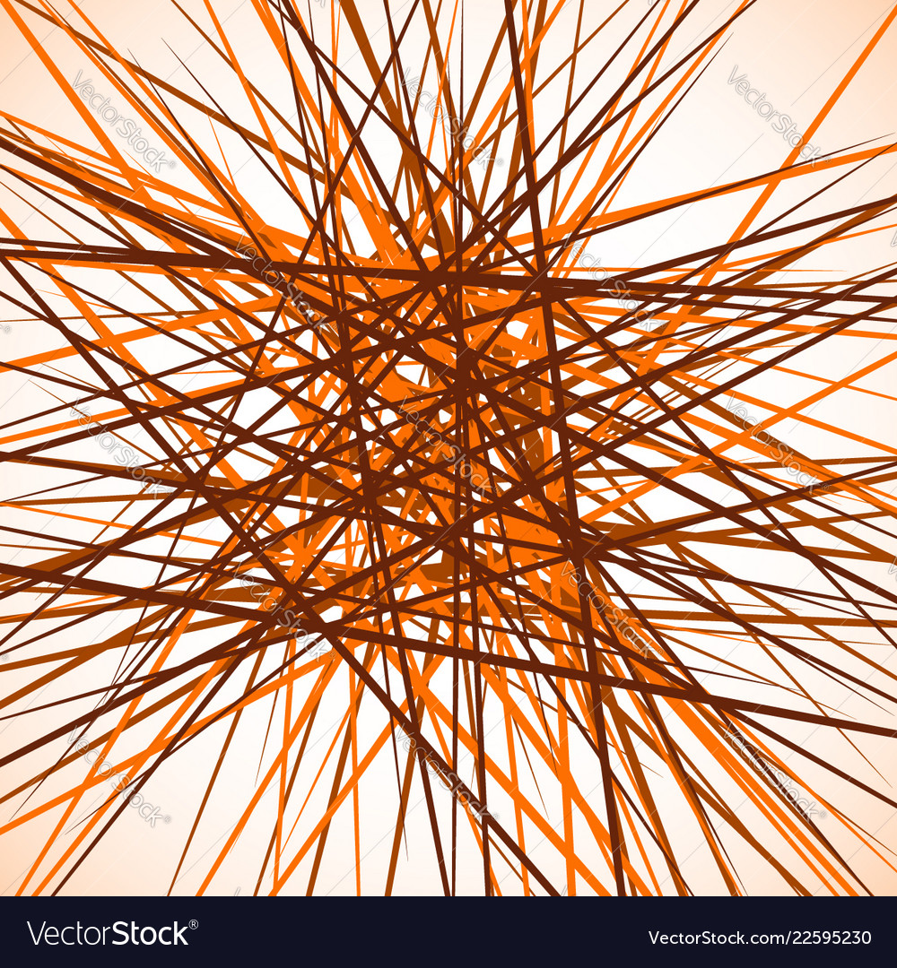 Random chaotic intersecting lines abstract vector image Random chaotic intersecting lines abstract