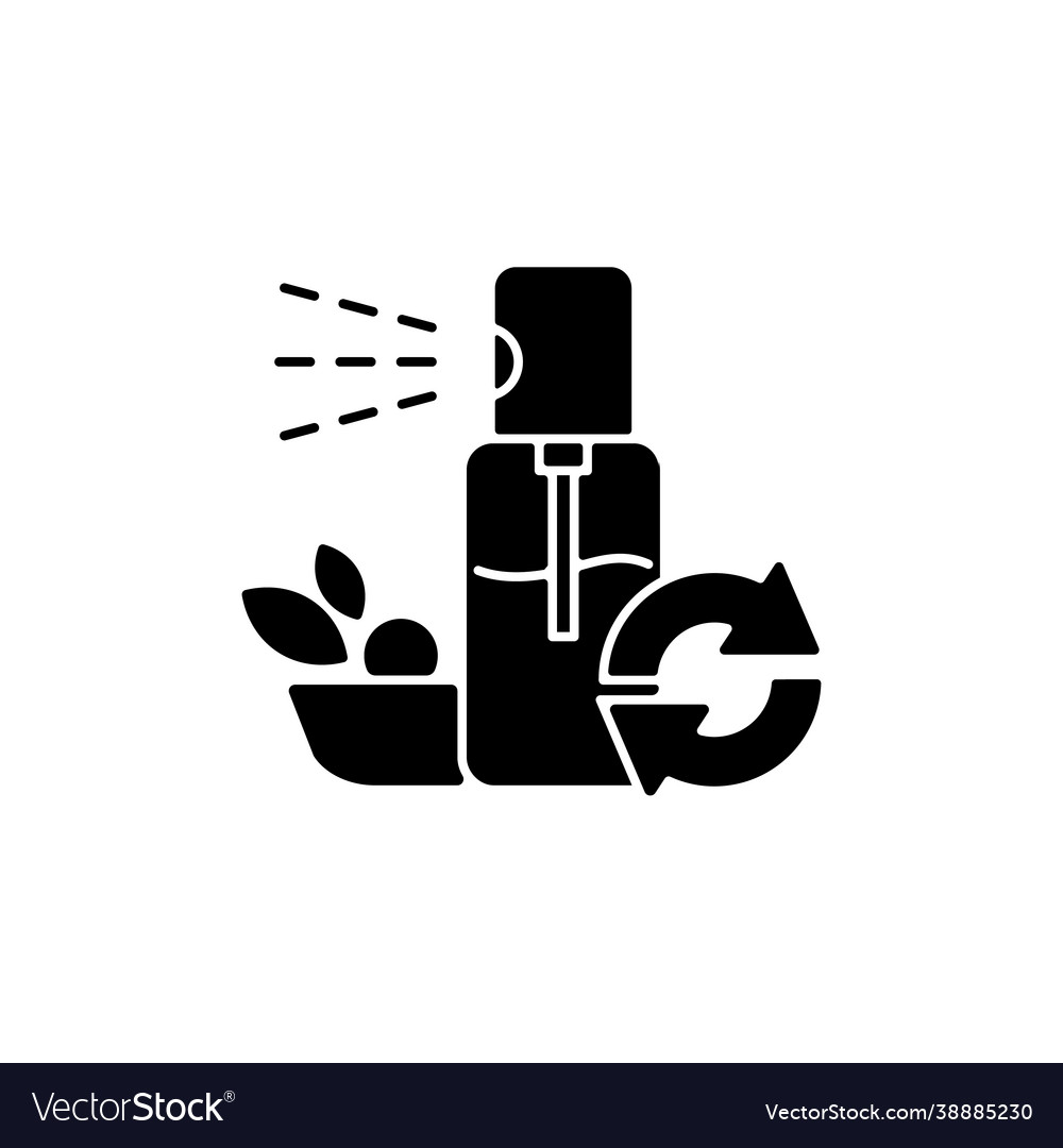 Salad oils refill black glyph icon