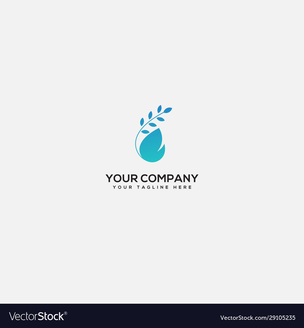 Gas and flame natural logo design Royalty Free Vector Image