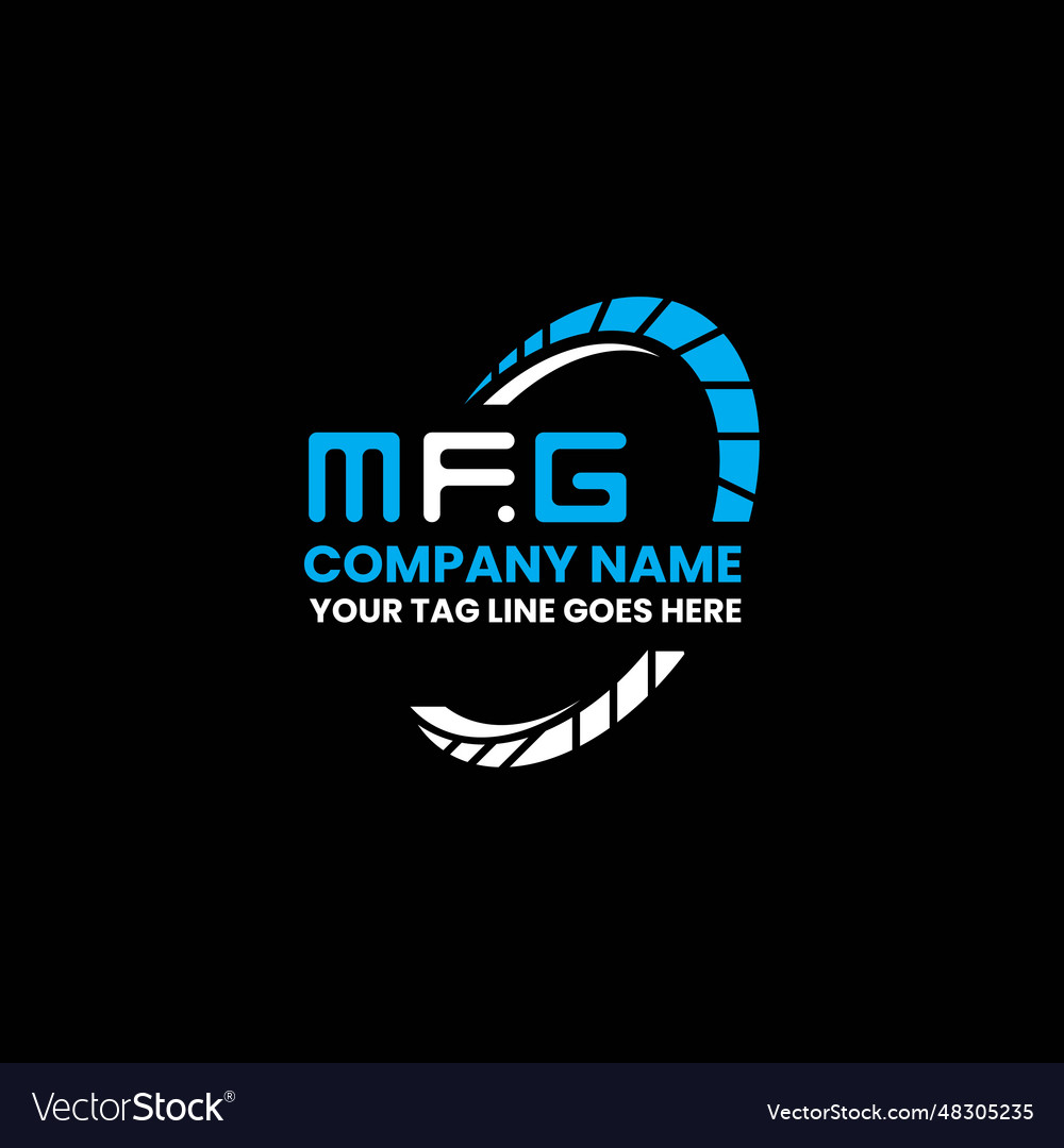 Mfg letter logo creative design with graphic