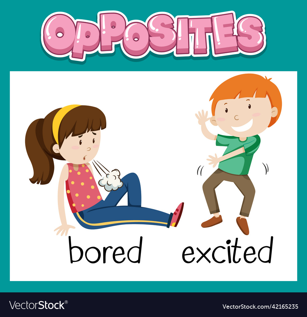 Opposite english words for kids