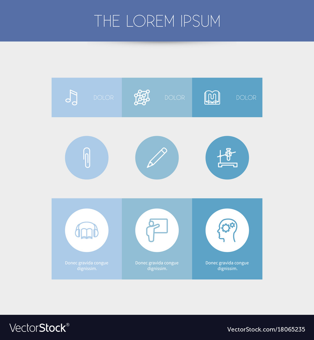 Set of 9 editable science outline icons includes