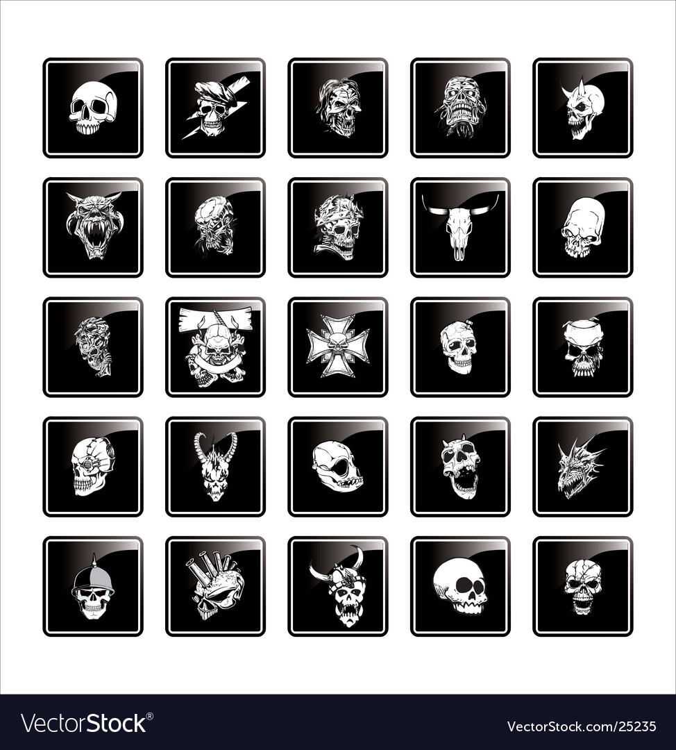 Skull Button Collection