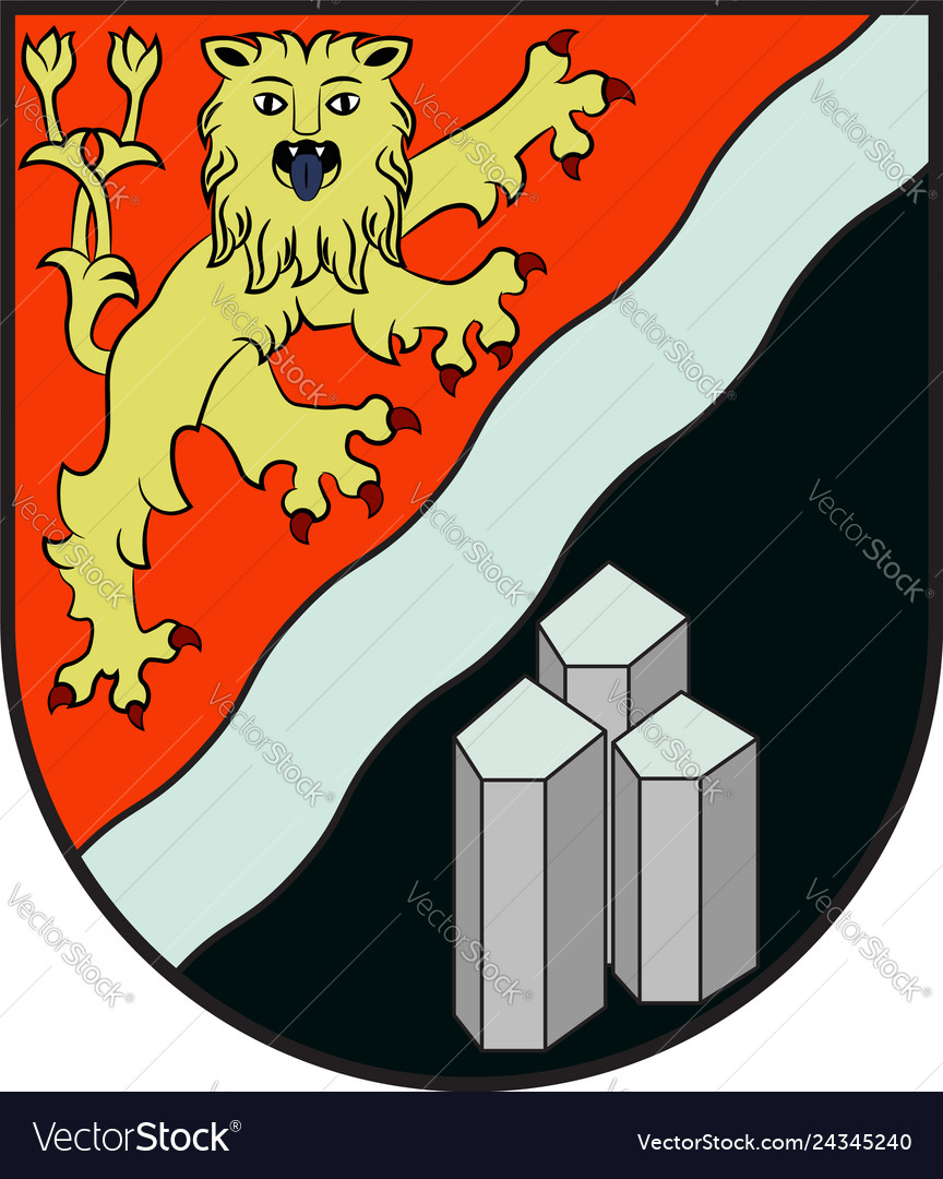 Coat of arms emmerzhausen Royalty Free Vector Image