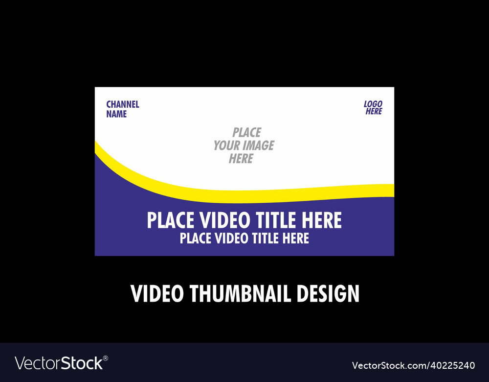 Colorful graphic of video thumbnail