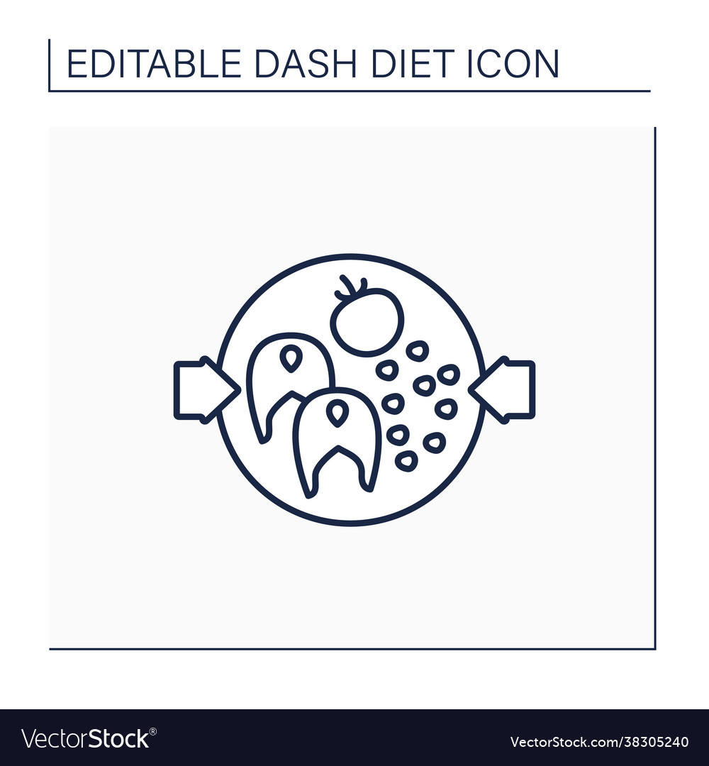 Healthy Food Line Icon vector image Healthy Food Line Icon